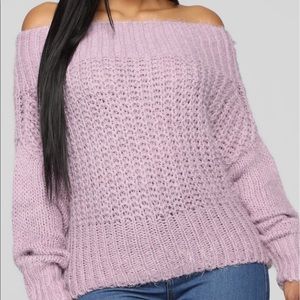 Off the shoulder sweater